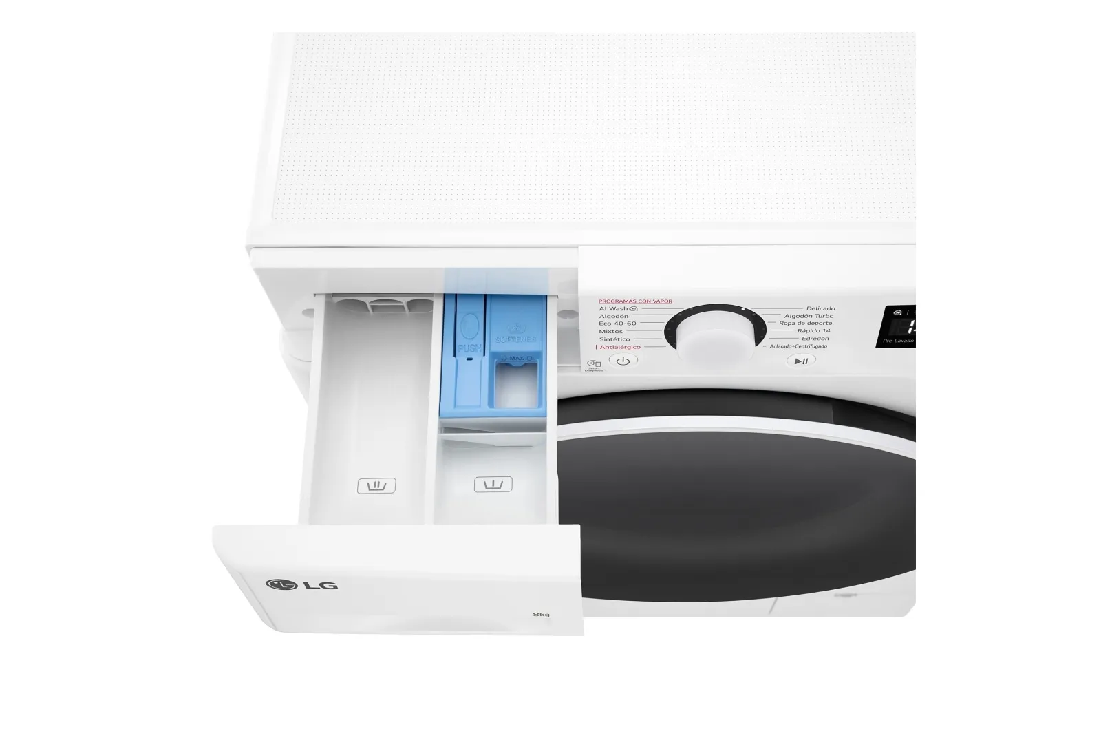 Lavadora Inteligente LG F2WR5S08A0W, 8kg, 1200rpm - Imagen 3